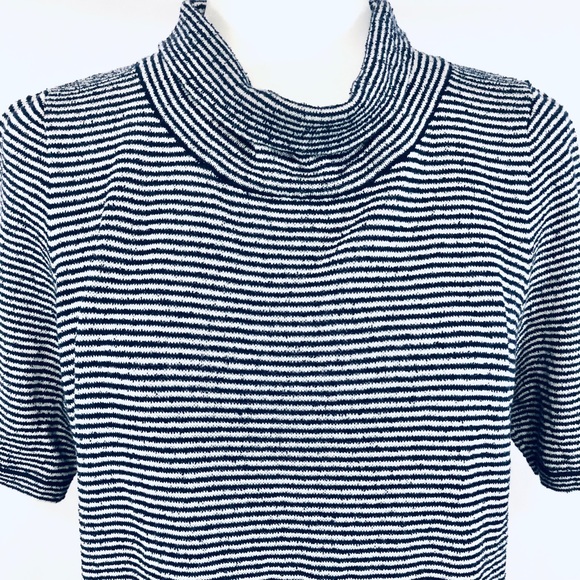 Moth Anthro Striped Margate Mock Neck Pullover M - Picture 5 of 8